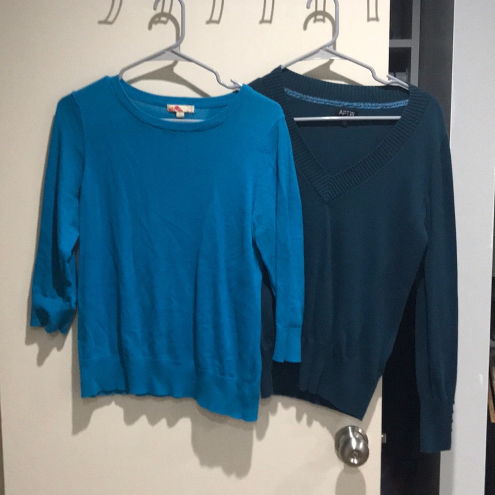 Forever 21 and Apt 9 sweaters